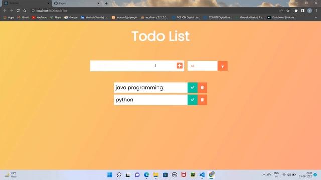 #task1| @LetsGrowMore Internship Program | Create todo list website using HTML, CSS, Javascript . смотреть онлайн