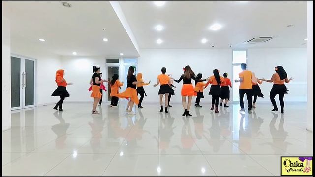 NEVER LOVE AGAIN | Line Dance | Demo by CGM Beginner Class ~ Chika & Friends смотреть онлайн
