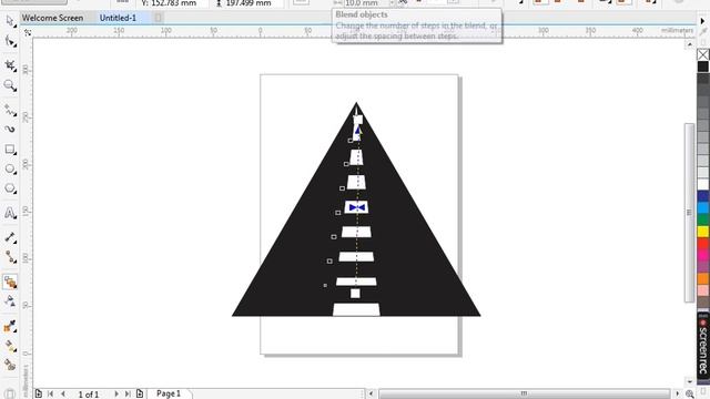 Road effect in coreldraw x7