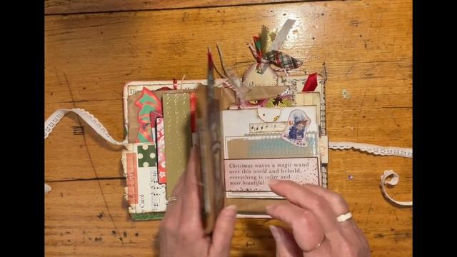 Christmas Card Junk Journal