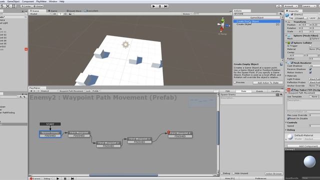 Unity + Playmaker - Patrol Waypoint Tutorial - Very Easy смотреть онлайн