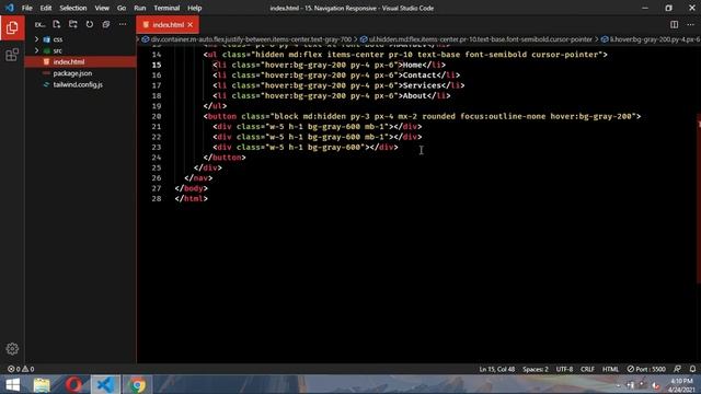 Navigation Responsive (No Javascript) - Tailwind Component #15 смотреть онлайн