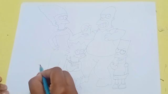 How to draw Simpson cartoon characters смотреть онлайн