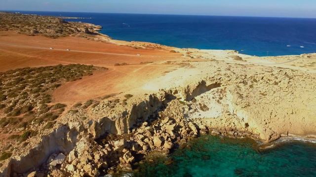 Cape Greco Peninsula. Dronie from Cyprus (4K) смотреть онлайн