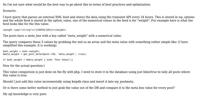 Wordpress: Compare transient data with a meta box value смотреть онлайн