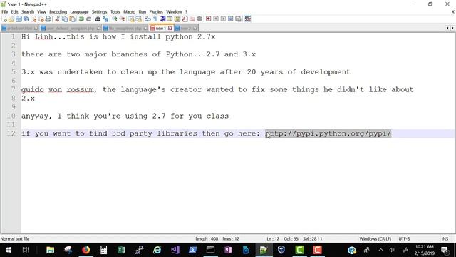 installing python 2.7 and a basic finance module смотреть онлайн