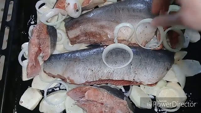 Новогоднее меню"Горбуша в духовке+соус" смотреть онлайн