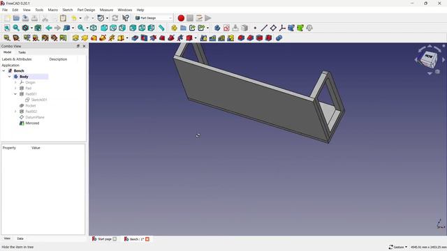 FreeCAD Tutorial : How to make a Wooden Bench in Freecad #freecad #3dmodel #3ddesign #cad смотреть онлайн