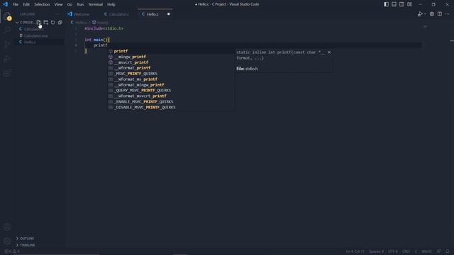 Print Hello World in C || No Talking смотреть онлайн