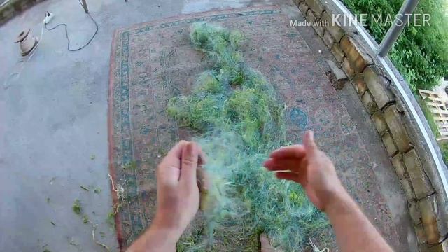 Как распутать и набрать рыболовную сеть / How to untangle and collect a fishing net смотреть онлайн