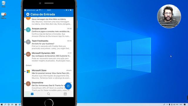 Baixando, instalando e autenticando no Microsoft #Outlook Mobile para #iPhone смотреть онлайн