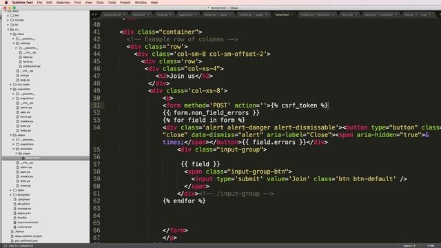 14 of 26 | Formatting the Email Join Form | Hiit Startup | Django Tutorial смотреть онлайн
