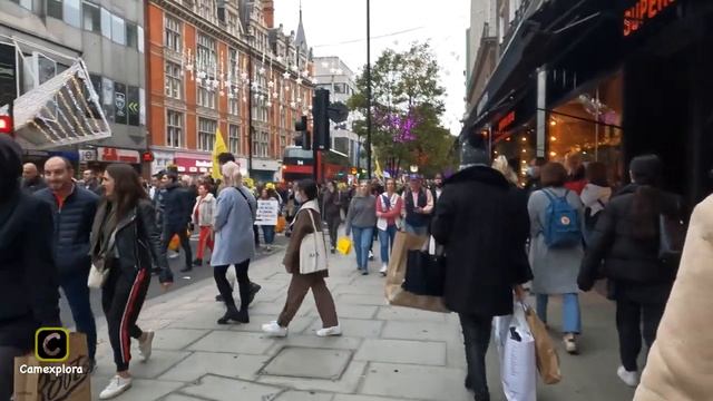 GoPro Hero 10 | [4K] 60 fps | Linear + Horizon | Oxford Street Walk смотреть онлайн