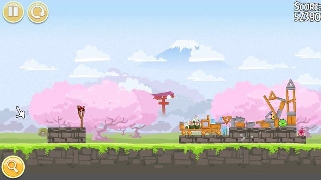Angry Birds Seasons Cherry Blossom 4. Как проходить злые птички! смотреть онлайн