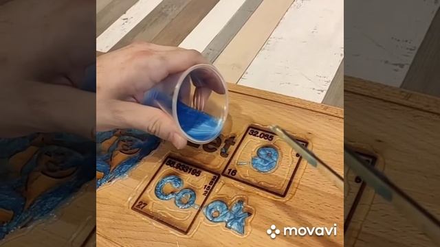 Кухонная доска с эпоксидной смолой смотреть онлайн