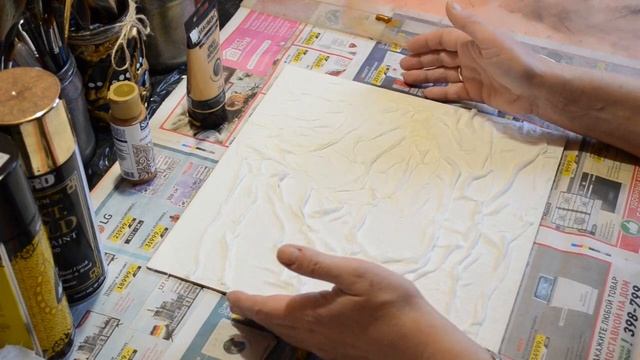 Золотые ВОЛНЫ/ Интерьерная картина своими руками. смотреть онлайн