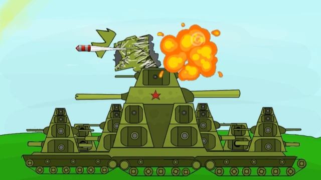 Кв44 (Gerand) Против Кв1 (WaffenTrager) - Мультики про танки
