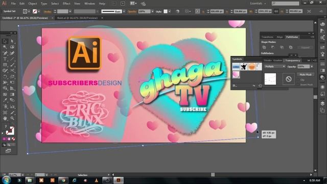 How to make Fur | Subscribers Design | ADOBE ILLUSTRATOR 2021 смотреть онлайн