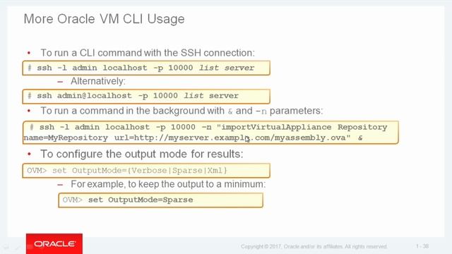 ORACLE VM SERVER FOR X86 - IMPLEMENTATION - Oracle VM Manager UI and Oracle VM CLI (8-14) смотреть онлайн