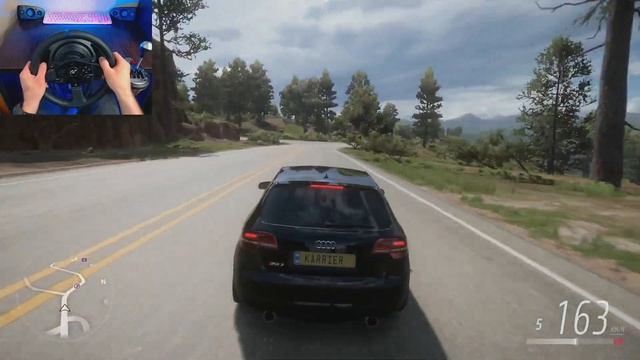 Forza Horizon 5 | AUDI RS3 SPORTBACK | руль Thrustmaster T300RS + коробка передач Thrustmaster TH8A смотреть онлайн