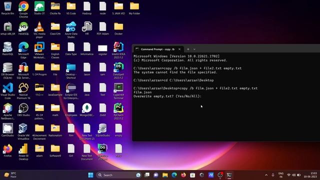 How to merge files into one using cmd смотреть онлайн