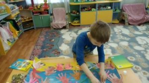 #Мини проект средней группы Обитатели морей и океанов# аппликация в средней группе