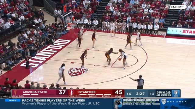 #3 Stanford vs Arizona State Highlights | NCAA Women's Basketball | 2024 College Basketball смотреть онлайн