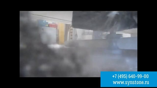 Обработка края столешницы из акрилового камня. Синергия Камня смотреть онлайн