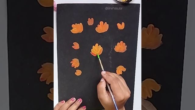 ONE STROKE FLOWER PAINTING ?#shorts #viral #art #painting #youtubeshorts смотреть онлайн