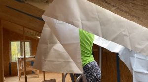 Утепление мансардных окон #мансардныеокна #сипдом #откосы #утепление #внутренняяотделка