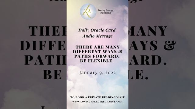 Daily Oracle Card Message "There are many different ways & paths forward. Be flexible." смотреть онлайн