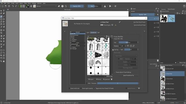 How to Use the Clone Tool (Mixer Brush) in Krita: Beginner Concept Art Painting Tutorial смотреть онлайн