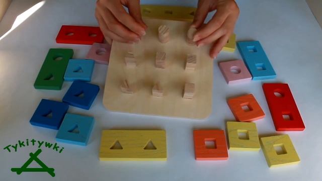 Деревянный сортер - головоломка "Квадрат" для детей от 1 года. Развивающие игрушки от Тукитушки. смотреть онлайн
