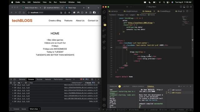 Simple MERN Stack Tutorial for Beginners | #13 - Rendering Blog смотреть онлайн
