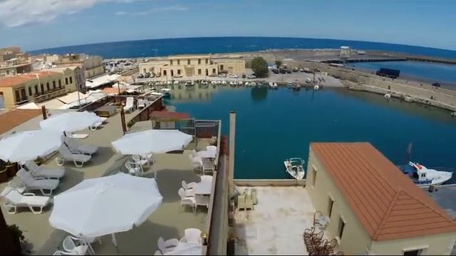 Faros beach hotel Rethymno Crete aerial view смотреть онлайн