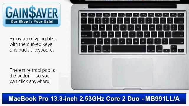 GainSaver Deals MacBook Pro 13.3-inch 2.53GHz Intel Core 2 Duo now only $710.10! смотреть онлайн