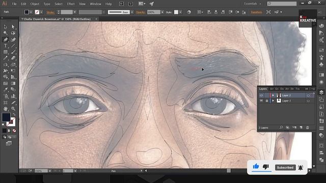 Chadwick Boseman vector art | T'Challa | Black Panther | Adobe illustrator | Vector Art | Speed Art смотреть онлайн