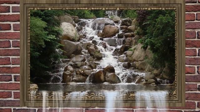Футаж. Водопад. Картина. Footage. Waterfall. Picture. смотреть онлайн