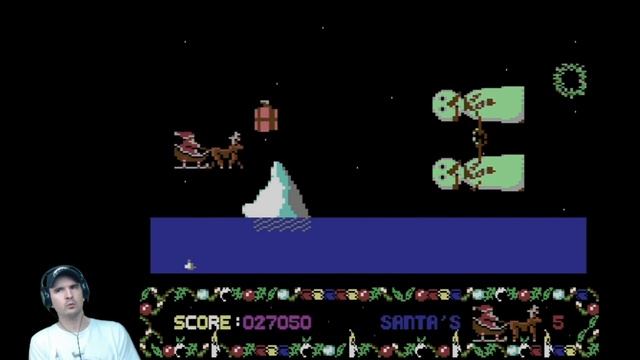 Santa's Xmas Caper - Commodore 64 - Longplay - C64 - With Commentary - Playthrough смотреть онлайн