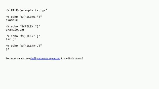 Extract filename and extension in Bash смотреть онлайн