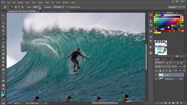 Patch tool and Content aware move tool in Photoshop in Bangla (Lesson 22) смотреть онлайн