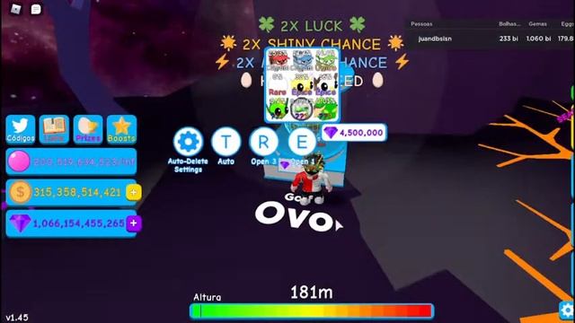 Bubble gum simulator Hatched Golf Egg смотреть онлайн