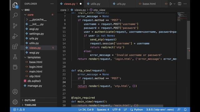 Securing your Python Django App with One Time Passwords | How to set OTP in Django смотреть онлайн