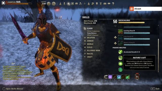 Warden Tank Build PvE "Frostbite" - Dragon Bones DLC The Elder Scrolls Online ESO смотреть онлайн