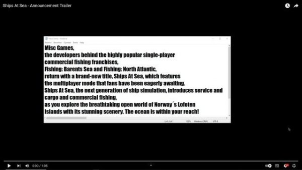 New Sea Fishing Game Announced, Ships At Sea 2024