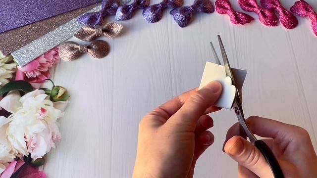 4 варианта Бантиков за 5 минут Глиттерный Фоамиран DIY Glitter Foam Sheets Crafts Hair bows смотреть онлайн