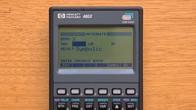 HP 48GX Graphing Calculator from 1993 смотреть онлайн
