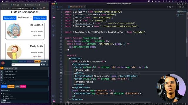 React Query v4 | Paginação (Tutorial) смотреть онлайн