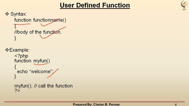 User Defined Function in PHP | Part -1 | 2020 | In Hindi смотреть онлайн