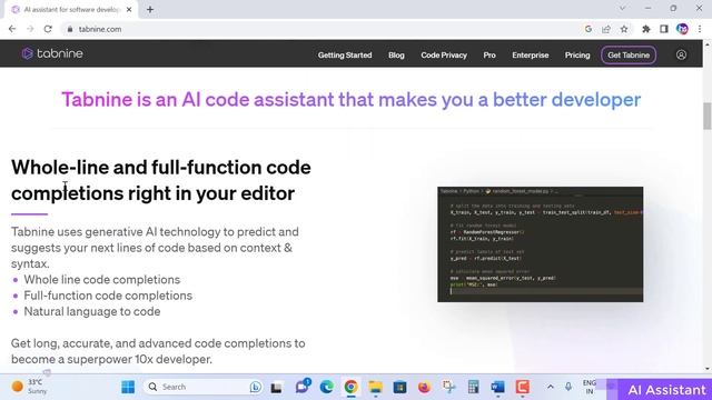 Tabnine AI for Software Developers - What is Tabnine - Tabnine and its features смотреть онлайн